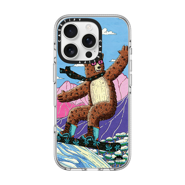 Mulga x CASETiFY iPhone 16 Pro ケース Animal,Cartoon クリア クリア ケース MagSafe対応 George the Bear Mother's Day Mulga x CASETiFY iPhone 16 Pro ケース Animal,Cartoon クリア クリア ケース MagSafe対応 George the Bear Mother's Day