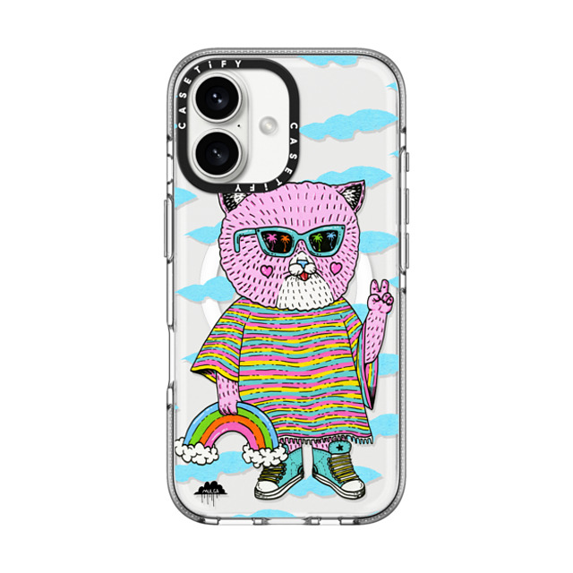 Mulga x CASETiFY iPhone 16 Case Cat,Animal Clear Clear Case MagSafe Compatible Pearl the Pussy Cat 2 Father's Day Mulga x CASETiFY iPhone 16 Case Cat,Animal Clear Clear Case MagSafe Compatible Pearl the Pussy Cat 2 Father's Day