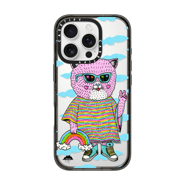 Mulga x CASETiFY iPhone 16 Pro Case Cat,Animal ブラック インパクトケース Pearl the Pussy Cat 2 Mother's Day Mulga x CASETiFY iPhone 16 Pro Case Cat,Animal ブラック インパクトケース Pearl the Pussy Cat 2 Mother's Day