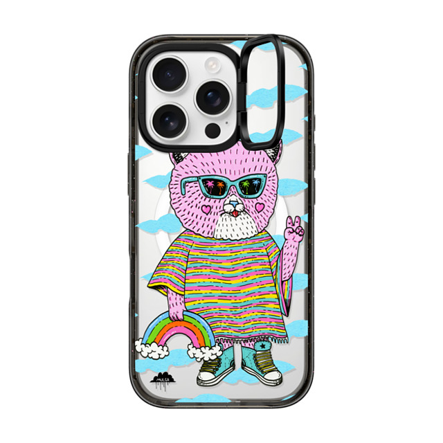 Mulga x CASETiFY iPhone 16 Pro Case Cat,Animal Black インパクトリングスタンドケース MagSafe対応 Pearl the Pussy Cat 2 Father's Day Mulga x CASETiFY iPhone 16 Pro Case Cat,Animal Black インパクトリングスタンドケース MagSafe対応 Pearl the Pussy Cat 2 Father's Day