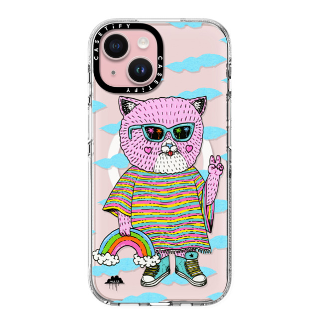 Mulga x CASETiFY iPhone 15 Case Cat,Animal Clear Clear Case MagSafe Compatible Pearl the Pussy Cat 2 Mother's Day Mulga x CASETiFY iPhone 15 Case Cat,Animal Clear Clear Case MagSafe Compatible Pearl the Pussy Cat 2 Mother's Day