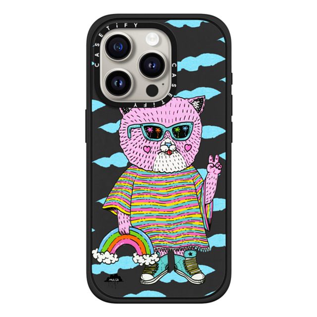 Mulga x CASETiFY iPhone 15 Pro ケース Cat,Animal マットブラック インパクトケース MagSafe対応 Pearl the Pussy Cat 2 Back to School Mulga x CASETiFY iPhone 15 Pro ケース Cat,Animal マットブラック インパクトケース MagSafe対応 Pearl the Pussy Cat 2 Back to School
