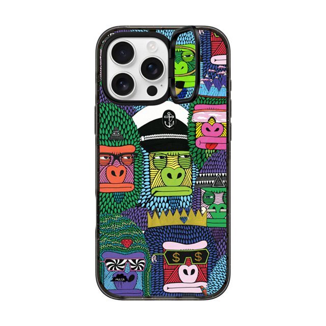 Mulga x CASETiFY iPhone 16 Pro Max Case Animal,Cartoon Black インパクトリングスタンドケース MagSafe対応 Gorilla Crew Iphone Case by Mulga Father's Day Mulga x CASETiFY iPhone 16 Pro Max Case Animal,Cartoon Black インパクトリングスタンドケース MagSafe対応 Gorilla Crew Iphone Case by Mulga Father's Day