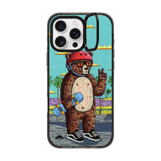 Mulga x CASETiFY iPhone 16 Pro Max ケース Animal,Cartoon ブラック インパクトリングスタンドケース MagSafe対応 Bear the Bear Phone Case Father's Day Mulga x CASETiFY iPhone 16 Pro Max ケース Animal,Cartoon ブラック インパクトリングスタンドケース MagSafe対応 Bear the Bear Phone Case Father's Day