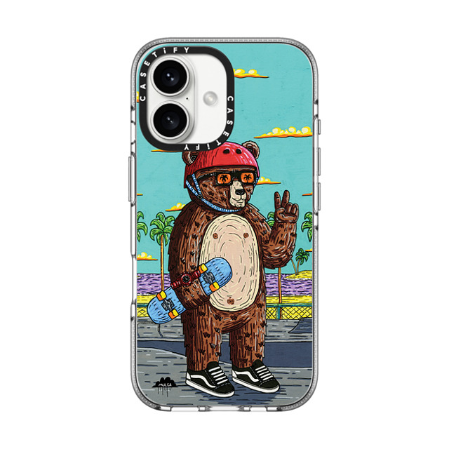Mulga x CASETiFY iPhone 16 ケース Animal,Cartoon クリア クリア ケース MagSafe対応 Bear the Bear Phone Case Mother's Day Mulga x CASETiFY iPhone 16 ケース Animal,Cartoon クリア クリア ケース MagSafe対応 Bear the Bear Phone Case Mother's Day