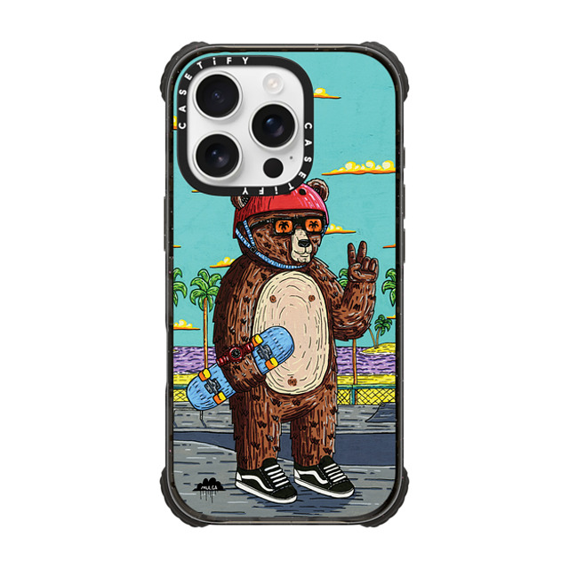 Mulga x CASETiFY iPhone 16 Pro Case Animal,Cartoon Black ウルトラ インパクトケース MagSafe 対応 Bear the Bear Phone Case Father's Day Mulga x CASETiFY iPhone 16 Pro Case Animal,Cartoon Black ウルトラ インパクトケース MagSafe 対応 Bear the Bear Phone Case Father's Day