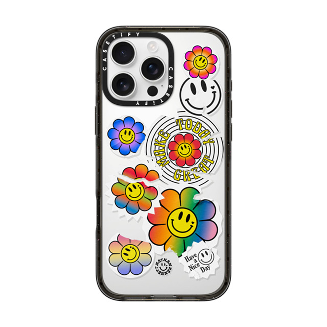 Nathan Bennett x CASETiFY iPhone 16 Pro Max Case Sticker,Cartoon Black Impact Case Smile Sticker Bomb By Nathan Bennett Father's Day Nathan Bennett x CASETiFY iPhone 16 Pro Max Case Sticker,Cartoon Black Impact Case Smile Sticker Bomb By Nathan Bennett Father's Day