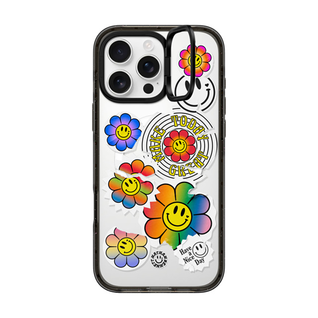 Nathan Bennett x CASETiFY iPhone 16 Pro Max Case Sticker,Cartoon Black インパクトリングスタンドケース MagSafe対応 Smile Sticker Bomb By Nathan Bennett Father's Day Nathan Bennett x CASETiFY iPhone 16 Pro Max Case Sticker,Cartoon Black インパクトリングスタンドケース MagSafe対応 Smile Sticker Bomb By Nathan Bennett Father's Day