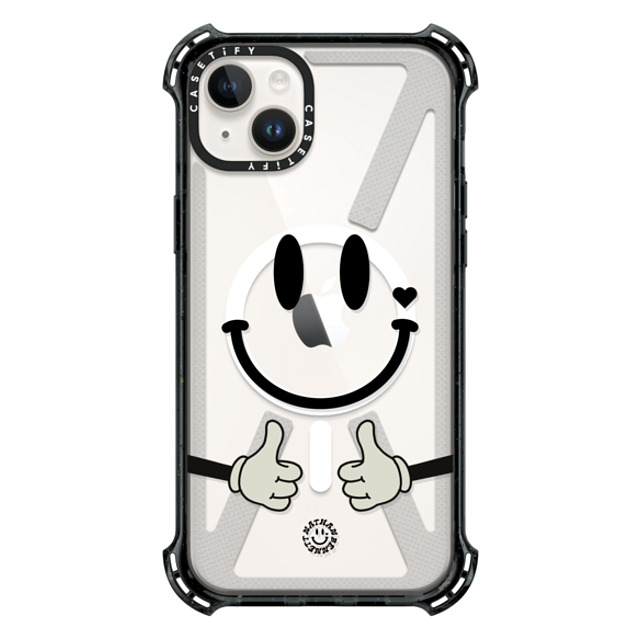 Nathan Bennett x CASETiFY iPhone 14 Plus Case Cartoon,Icon ブラック バウンスケース Big Smile By Nathan Bennett Mother's Day Nathan Bennett x CASETiFY iPhone 14 Plus Case Cartoon,Icon ブラック バウンスケース Big Smile By Nathan Bennett Mother's Day
