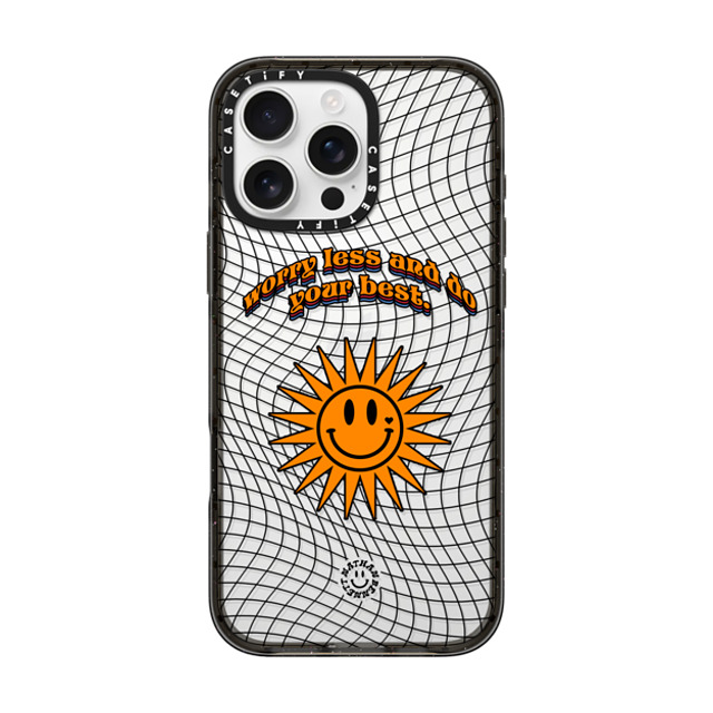 Nathan Bennett x CASETiFY iPhone 16 Pro Max ケース Nature,Quote ブラック インパクトケース Worry Less by Nathan Bennett Back to School Nathan Bennett x CASETiFY iPhone 16 Pro Max ケース Nature,Quote ブラック インパクトケース Worry Less by Nathan Bennett Back to School