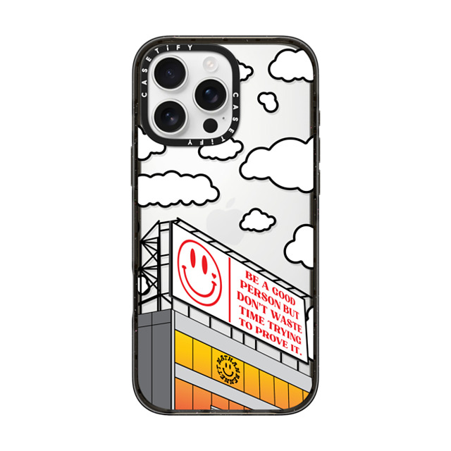 Nathan Bennett x CASETiFY iPhone 16 Pro Max ケース Cloud,Quote ブラック インパクトケース Be a Good Person by Nathan Bennett Father's Day Nathan Bennett x CASETiFY iPhone 16 Pro Max ケース Cloud,Quote ブラック インパクトケース Be a Good Person by Nathan Bennett Father's Day