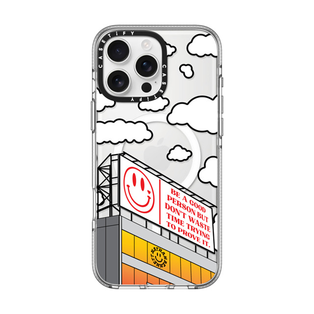Nathan Bennett x CASETiFY iPhone 16 Pro Max Case Cloud,Quote Clear Clear Case MagSafe Compatible Be a Good Person by Nathan Bennett Mother's Day Nathan Bennett x CASETiFY iPhone 16 Pro Max Case Cloud,Quote Clear Clear Case MagSafe Compatible Be a Good Person by Nathan Bennett Mother's Day