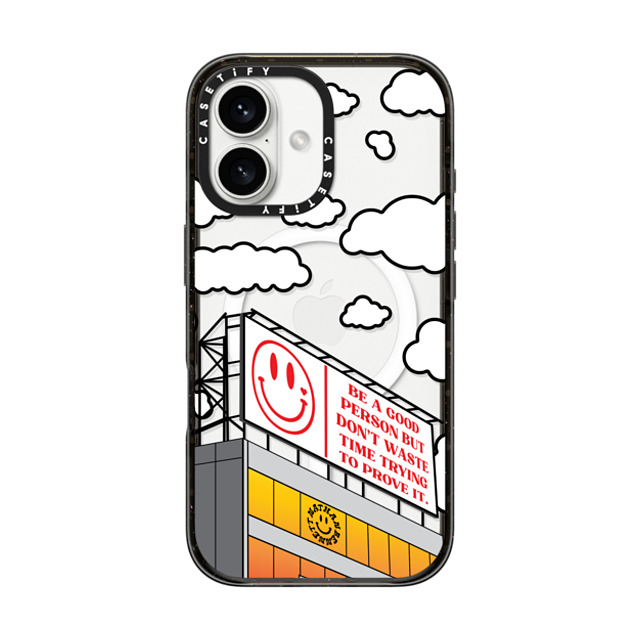 Nathan Bennett x CASETiFY iPhone 16 Case Cloud,Quote Black Impact Case MagSafe Compatible Be a Good Person by Nathan Bennett Mother's Day Nathan Bennett x CASETiFY iPhone 16 Case Cloud,Quote Black Impact Case MagSafe Compatible Be a Good Person by Nathan Bennett Mother's Day