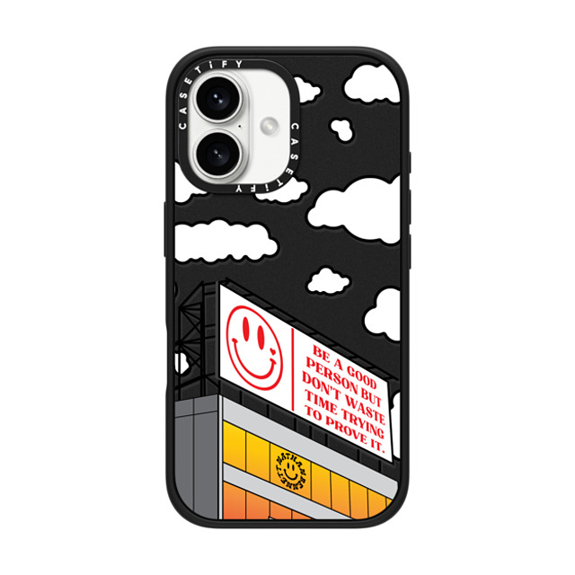Nathan Bennett x CASETiFY iPhone 16 Case Cloud,Quote Matte Black Impact Case MagSafe Compatible Be a Good Person by Nathan Bennett Father's Day Nathan Bennett x CASETiFY iPhone 16 Case Cloud,Quote Matte Black Impact Case MagSafe Compatible Be a Good Person by Nathan Bennett Father's Day