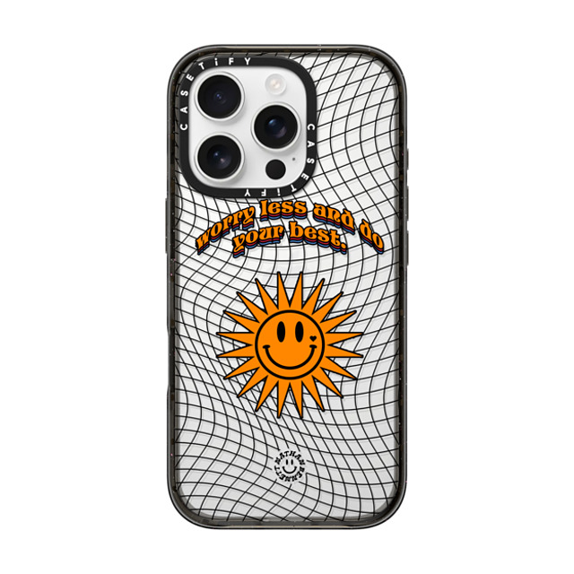 Nathan Bennett x CASETiFY iPhone 16 Pro ケース Nature,Quote ブラック インパクトケース Worry Less by Nathan Bennett Back to School Nathan Bennett x CASETiFY iPhone 16 Pro ケース Nature,Quote ブラック インパクトケース Worry Less by Nathan Bennett Back to School