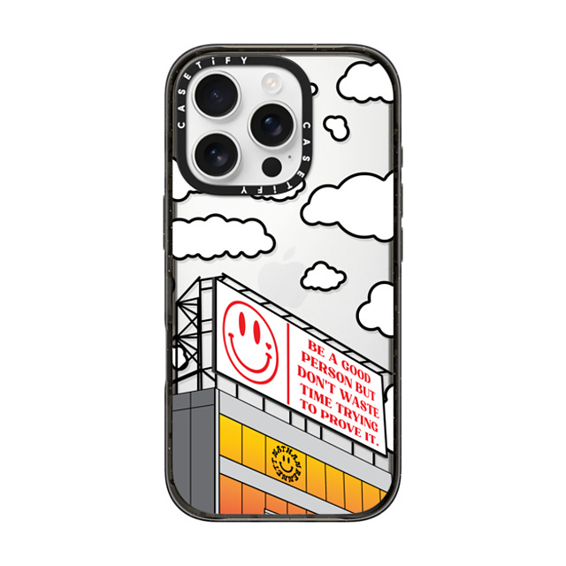 Nathan Bennett x CASETiFY iPhone 16 Pro Case Cloud,Quote ブラック インパクトケース Be a Good Person by Nathan Bennett Mother's Day Nathan Bennett x CASETiFY iPhone 16 Pro Case Cloud,Quote ブラック インパクトケース Be a Good Person by Nathan Bennett Mother's Day