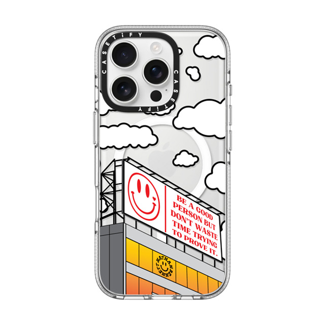 Nathan Bennett x CASETiFY iPhone 16 Pro ケース Cloud,Quote クリア クリア ケース MagSafe対応 Be a Good Person by Nathan Bennett Father's Day Nathan Bennett x CASETiFY iPhone 16 Pro ケース Cloud,Quote クリア クリア ケース MagSafe対応 Be a Good Person by Nathan Bennett Father's Day