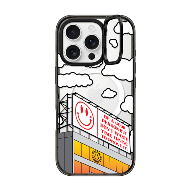 Nathan Bennett x CASETiFY iPhone 16 Pro Case Cloud,Quote Black インパクトリングスタンドケース MagSafe対応 Be a Good Person by Nathan Bennett Mother's Day Nathan Bennett x CASETiFY iPhone 16 Pro Case Cloud,Quote Black インパクトリングスタンドケース MagSafe対応 Be a Good Person by Nathan Bennett Mother's Day
