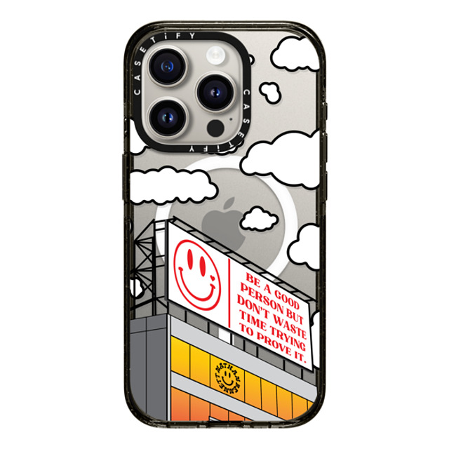 Nathan Bennett x CASETiFY iPhone 15 Pro Case Cloud,Quote ブラック インパクトケース MagSafe対応 Be a Good Person by Nathan Bennett Mother's Day Nathan Bennett x CASETiFY iPhone 15 Pro Case Cloud,Quote ブラック インパクトケース MagSafe対応 Be a Good Person by Nathan Bennett Mother's Day