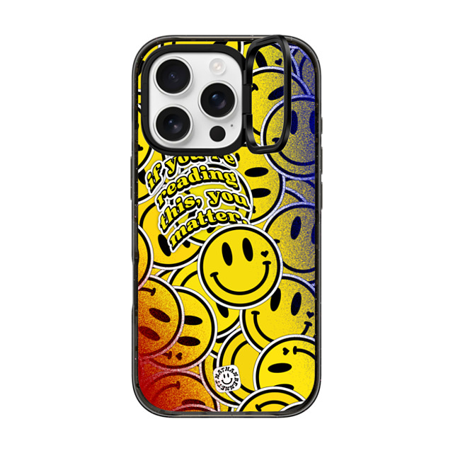 Nathan Bennett x CASETiFY iPhone 16 Pro Case Sticker,Icon Black インパクトリングスタンドケース MagSafe対応 You Matter By Nathan Bennett Father's Day Nathan Bennett x CASETiFY iPhone 16 Pro Case Sticker,Icon Black インパクトリングスタンドケース MagSafe対応 You Matter By Nathan Bennett Father's Day