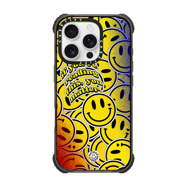 Nathan Bennett x CASETiFY iPhone 16 Pro ケース Sticker,Icon ブラック ウルトラ インパクトケース MagSafe 対応 You Matter By Nathan Bennett Father's Day Nathan Bennett x CASETiFY iPhone 16 Pro ケース Sticker,Icon ブラック ウルトラ インパクトケース MagSafe 対応 You Matter By Nathan Bennett Father's Day
