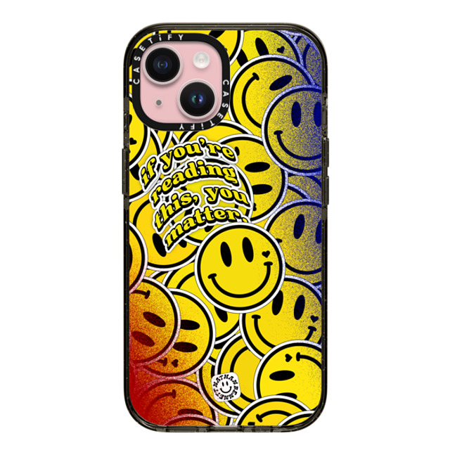 Nathan Bennett x CASETiFY iPhone 15 ケース Sticker,Icon ブラック インパクトケース MagSafe対応 You Matter By Nathan Bennett Father's Day Nathan Bennett x CASETiFY iPhone 15 ケース Sticker,Icon ブラック インパクトケース MagSafe対応 You Matter By Nathan Bennett Father's Day