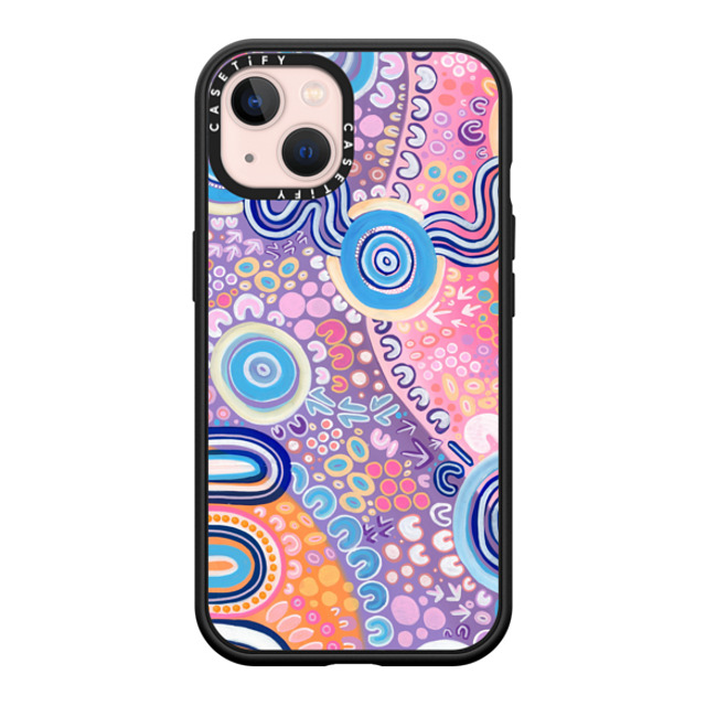 merindahgunya x CASETiFY iPhone 13 ケース マットブラック インパクトケース MagSafe対応 NGOOTYOONG 'JOY' by Merindah-Gunya