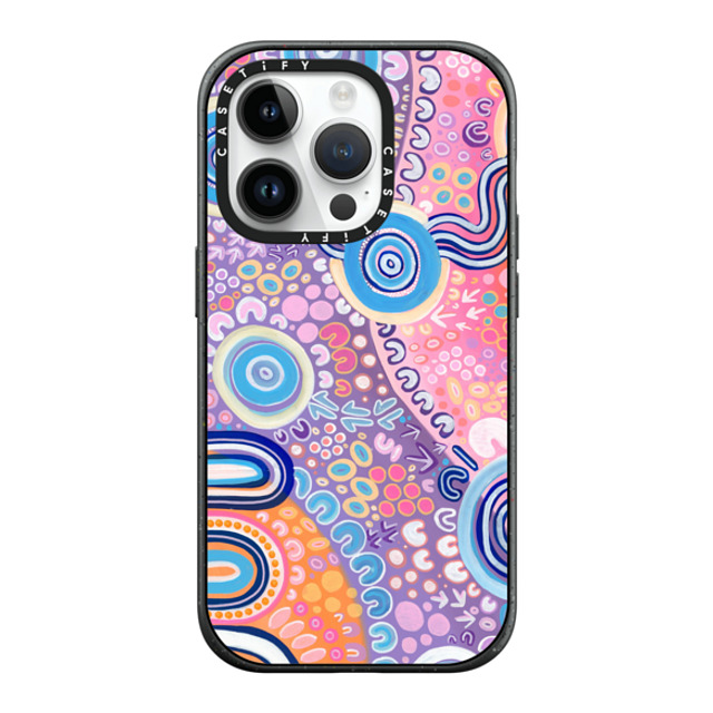 merindahgunya x CASETiFY iPhone 14 Pro ケース マットブラック インパクトケース MagSafe対応 NGOOTYOONG 'JOY' by Merindah-Gunya