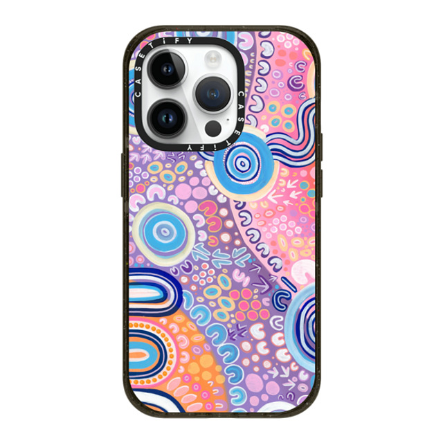 merindahgunya x CASETiFY iPhone 14 Pro ケース ブラック インパクトケース MagSafe対応 NGOOTYOONG 'JOY' by Merindah-Gunya