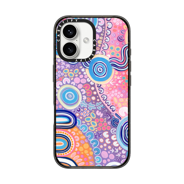 merindahgunya x CASETiFY iPhone 16 ケース ブラック インパクトケース MagSafe対応 NGOOTYOONG 'JOY' by Merindah-Gunya