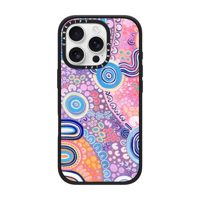 merindahgunya x CASETiFY iPhone 16 Pro ケース マットブラック インパクトケース MagSafe対応 NGOOTYOONG 'JOY' by Merindah-Gunya