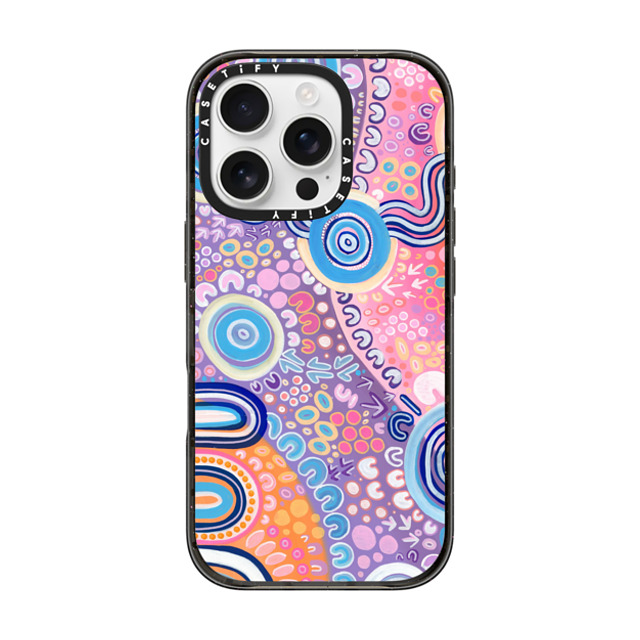 merindahgunya x CASETiFY iPhone 16 Pro ケース ブラック インパクトケース NGOOTYOONG 'JOY' by Merindah-Gunya