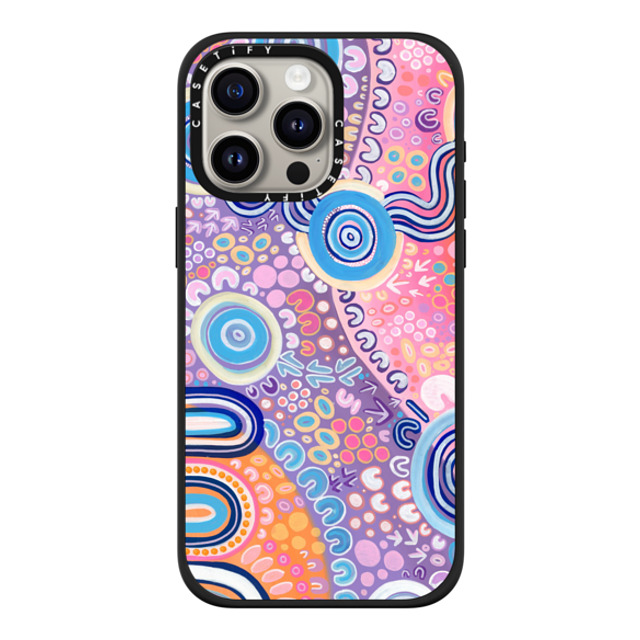 merindahgunya x CASETiFY iPhone 15 Pro Max ケース マットブラック インパクトケース MagSafe対応 NGOOTYOONG 'JOY' by Merindah-Gunya