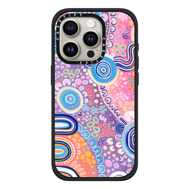 merindahgunya x CASETiFY iPhone 15 Pro ケース マットブラック インパクトケース MagSafe対応 NGOOTYOONG 'JOY' by Merindah-Gunya