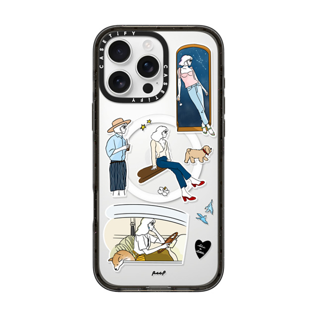 Peep x CASETiFY iPhone 16 Pro Max Case Sticker,Cartoon Black Impact Case MagSafe Compatible STARRY JOURNEY Mother's Day Peep x CASETiFY iPhone 16 Pro Max Case Sticker,Cartoon Black Impact Case MagSafe Compatible STARRY JOURNEY Mother's Day