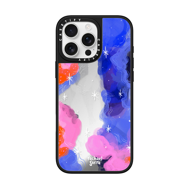 sarracreative x CASETiFY iPhone 16 Pro Max Case Silver on Black ミラーケース MagSafe対応 Head in the Clouds Back to School sarracreative x CASETiFY iPhone 16 Pro Max Case Silver on Black ミラーケース MagSafe対応 Head in the Clouds Back to School