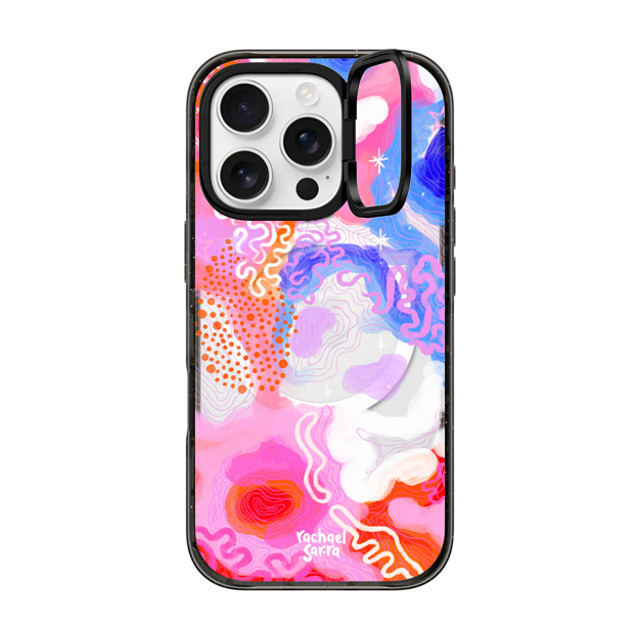 sarracreative x CASETiFY iPhone 16 Pro ケース ブラック インパクトリングスタンドケース MagSafe対応 Celestial Flow Back to School sarracreative x CASETiFY iPhone 16 Pro ケース ブラック インパクトリングスタンドケース MagSafe対応 Celestial Flow Back to School