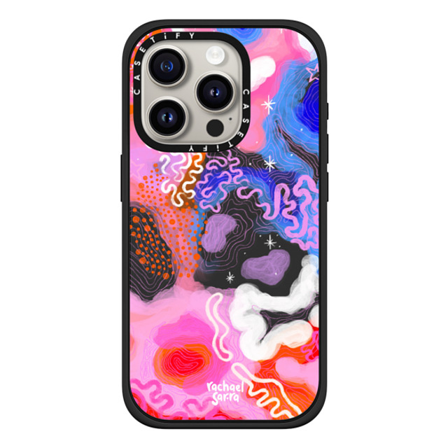 sarracreative x CASETiFY iPhone 15 Pro ケース マットブラック インパクトケース MagSafe対応 Celestial Flow Back to School sarracreative x CASETiFY iPhone 15 Pro ケース マットブラック インパクトケース MagSafe対応 Celestial Flow Back to School