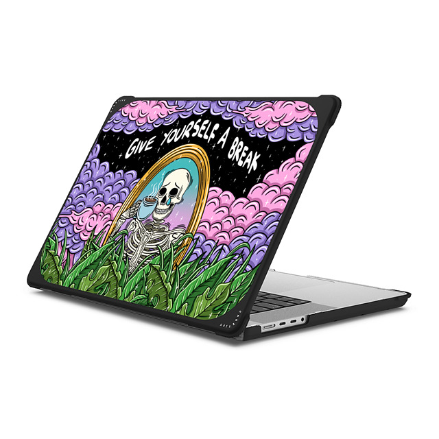 Sadskelly x CASETiFY MacBook Pro 16-inch (M1 - M4) Skull,Nature Black バウンス ケース Give yourself a break Back to School Sadskelly x CASETiFY MacBook Pro 16-inch (M1 - M4) Skull,Nature Black バウンス ケース Give yourself a break Back to School