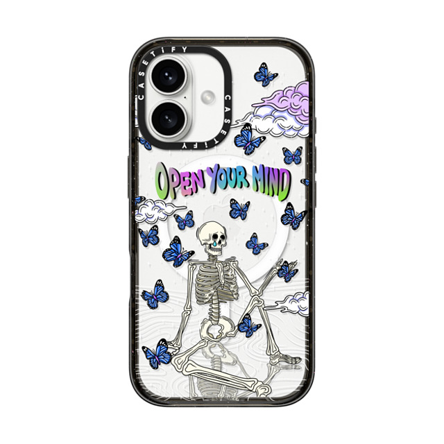 Sadskelly x CASETiFY iPhone 16 Case Butterfly,Skull Black Impact Case MagSafe Compatible Open your mind transparent Back to School Sadskelly x CASETiFY iPhone 16 Case Butterfly,Skull Black Impact Case MagSafe Compatible Open your mind transparent Back to School