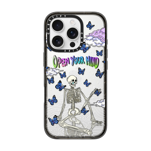 Sadskelly x CASETiFY iPhone 16 Pro Case Butterfly,Skull Black Impact Case Open your mind transparent Back to School Sadskelly x CASETiFY iPhone 16 Pro Case Butterfly,Skull Black Impact Case Open your mind transparent Back to School