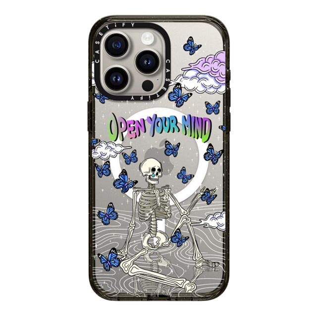 Sadskelly x CASETiFY iPhone 15 Pro Max Case Butterfly,Skull Black Impact Case MagSafe Compatible Open your mind transparent Back to School Sadskelly x CASETiFY iPhone 15 Pro Max Case Butterfly,Skull Black Impact Case MagSafe Compatible Open your mind transparent Back to School