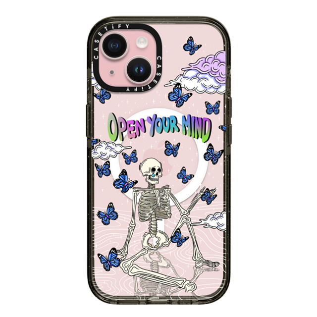 Sadskelly x CASETiFY iPhone 15 Case Butterfly,Skull Black Impact Case MagSafe Compatible Open your mind transparent Back to School Sadskelly x CASETiFY iPhone 15 Case Butterfly,Skull Black Impact Case MagSafe Compatible Open your mind transparent Back to School
