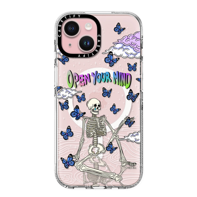 Sadskelly x CASETiFY iPhone 15 Case Butterfly,Skull クリア クリア ケース MagSafe対応 Open your mind transparent Back to School Sadskelly x CASETiFY iPhone 15 Case Butterfly,Skull クリア クリア ケース MagSafe対応 Open your mind transparent Back to School