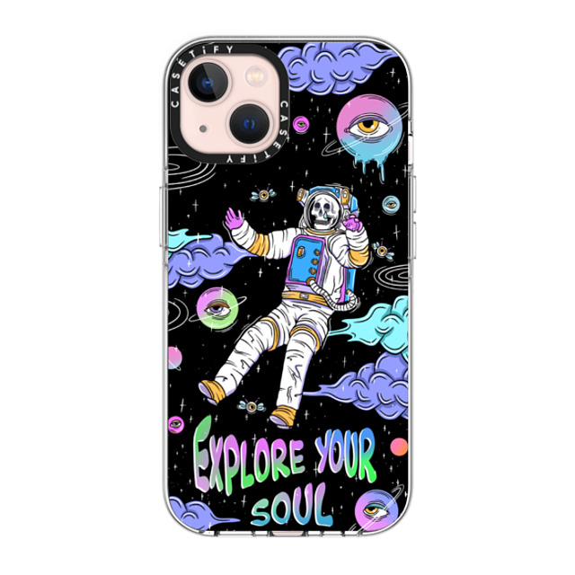 Sadskelly x CASETiFY iPhone 13 ケース クリア クリア ケース MagSafe対応 Explore your soul