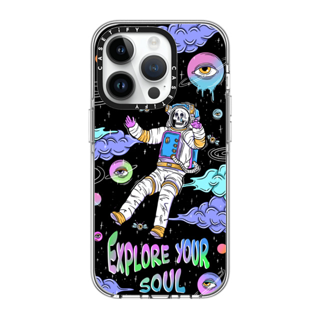 Sadskelly x CASETiFY iPhone 14 Pro ケース クリア クリア ケース MagSafe対応 Explore your soul