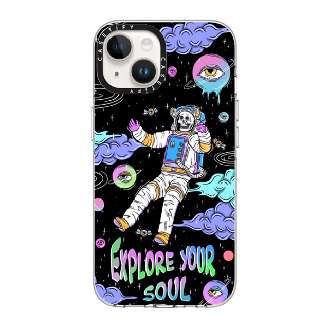 Sadskelly x CASETiFY iPhone 14 ケース クリア クリア ケース MagSafe対応 Explore your soul