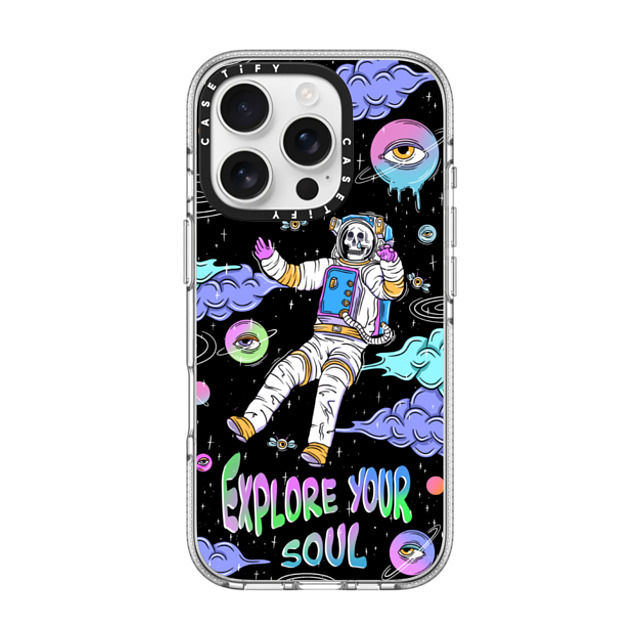 Sadskelly x CASETiFY iPhone 16 Pro ケース クリア クリア ケース MagSafe対応 Explore your soul