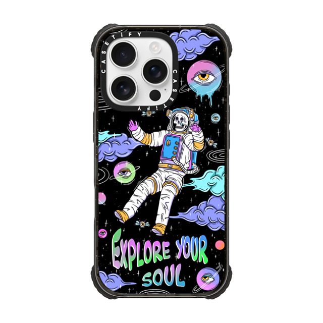 Sadskelly x CASETiFY iPhone 16 Pro Case Skull,Space Black ウルトラ インパクトケース MagSafe 対応 Explore your soul Father's Day Sadskelly x CASETiFY iPhone 16 Pro Case Skull,Space Black ウルトラ インパクトケース MagSafe 対応 Explore your soul Father's Day