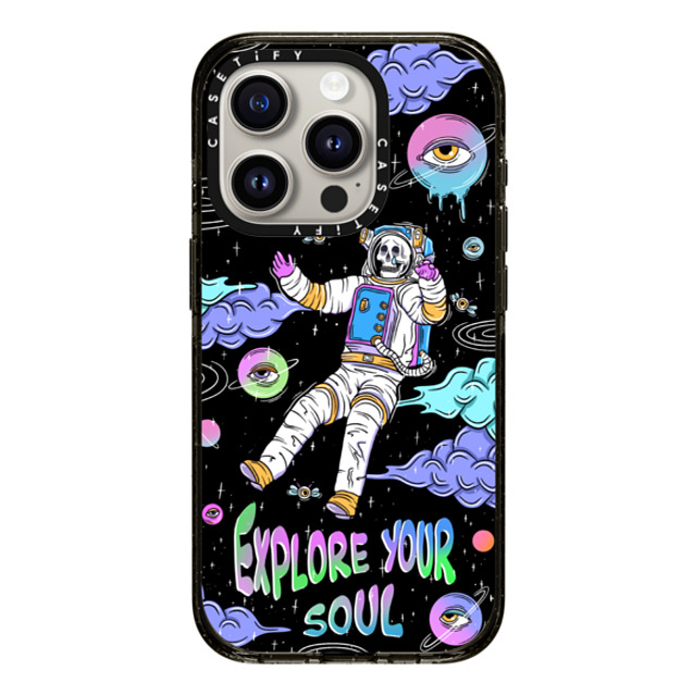 Sadskelly x CASETiFY iPhone 15 Pro ケース ブラック インパクトケース Explore your soul